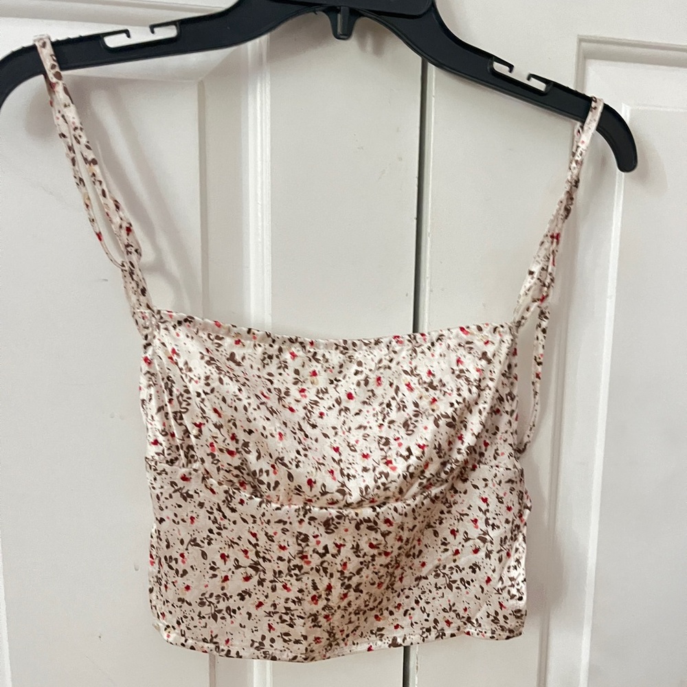 Floral Backless Cami Top